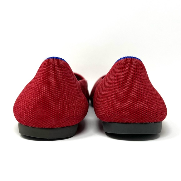 Rothy’s “The Point” Red Slip On Pointed Toe Flats Size 9.5 - Picture 4 of 9